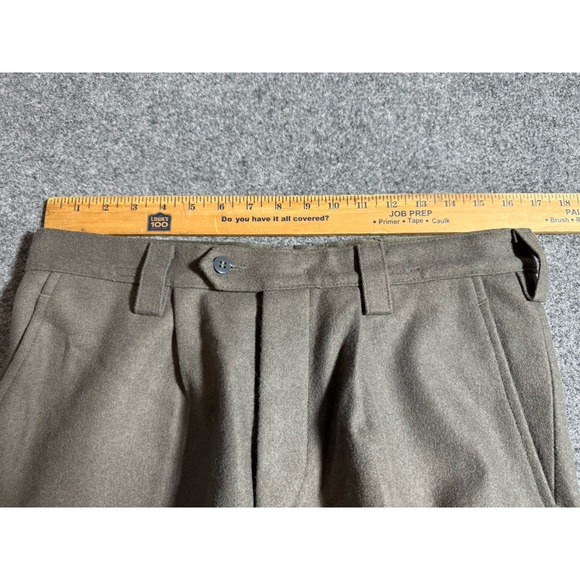 Vintage German Military Pants 34x30 Gray Wool Trousers m48 NVA Made in Germany - Picture 13 of 16